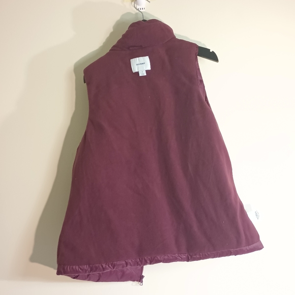 Old Navy Purple Fleece Line Puffy Vest Size Medium - Picture 9 of 9
